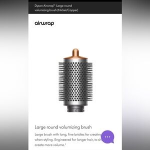 Dyson airwrap large round volumizing brush
